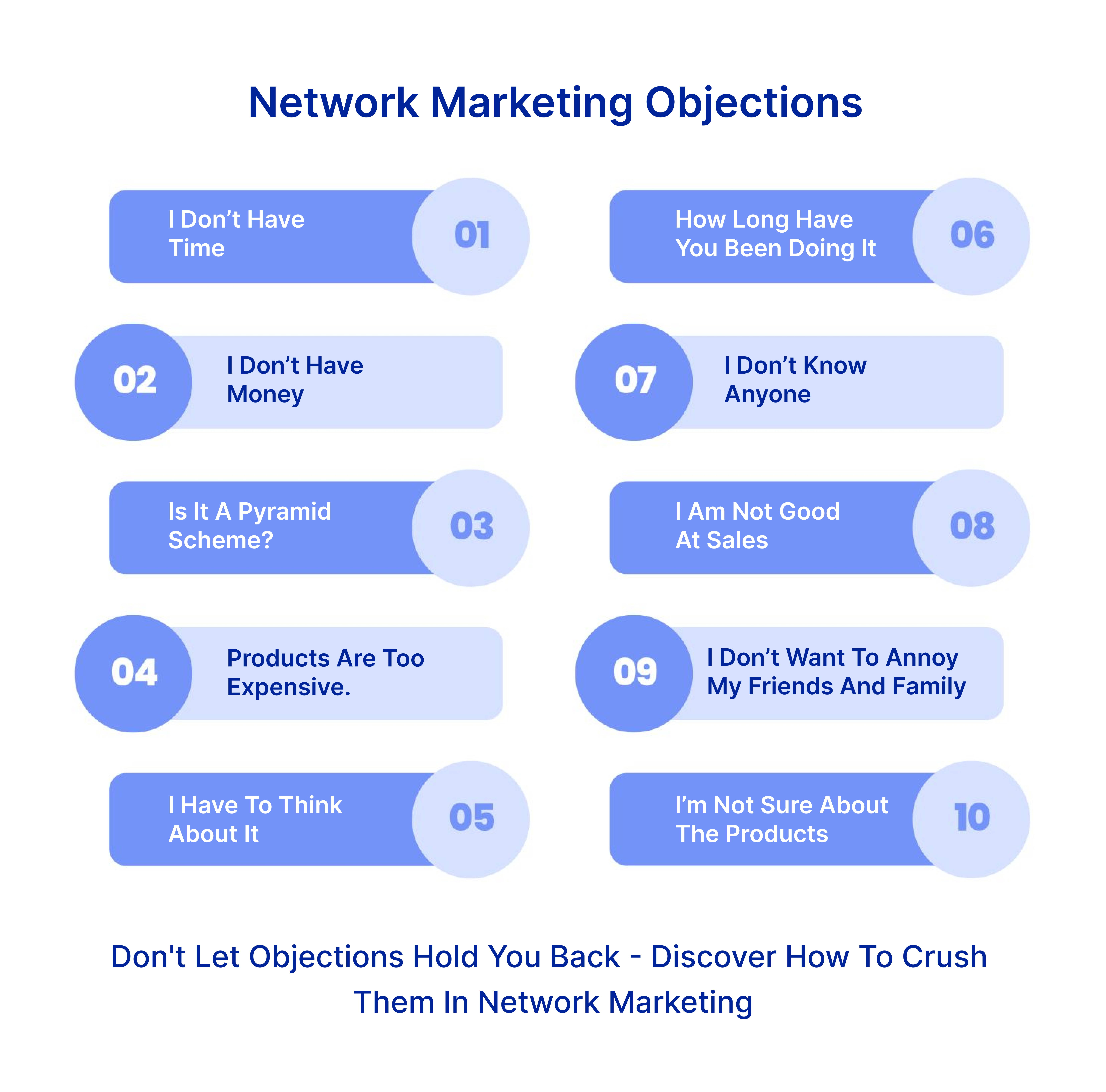 objection handling tips in network marketing business