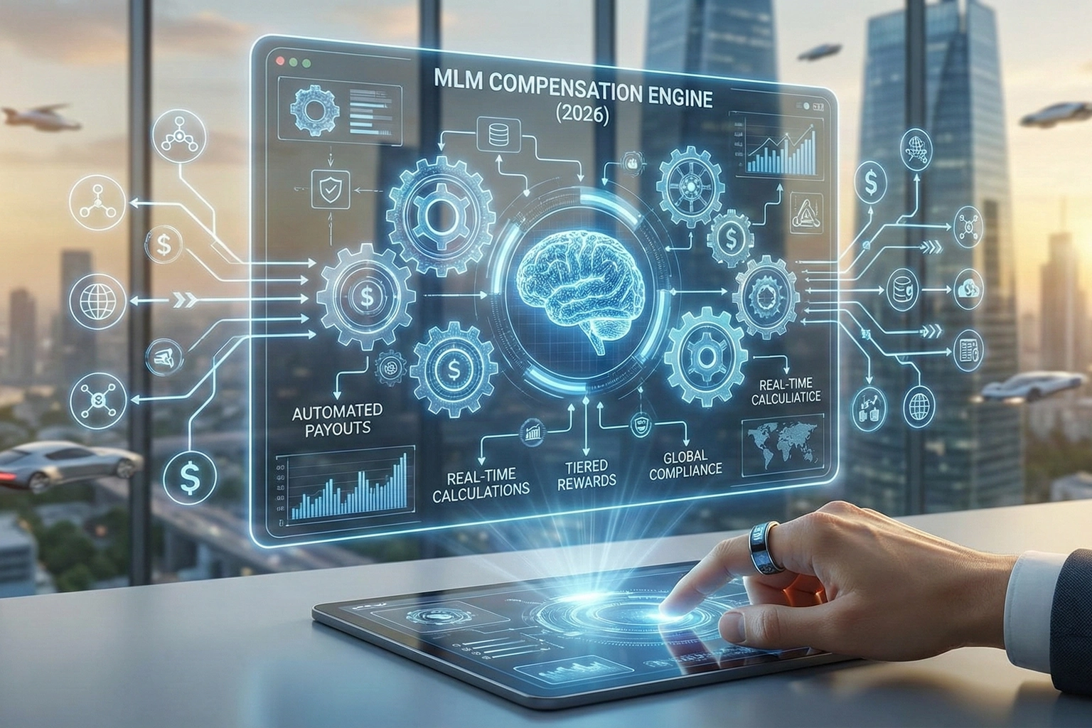 MLM software compensation plan automation