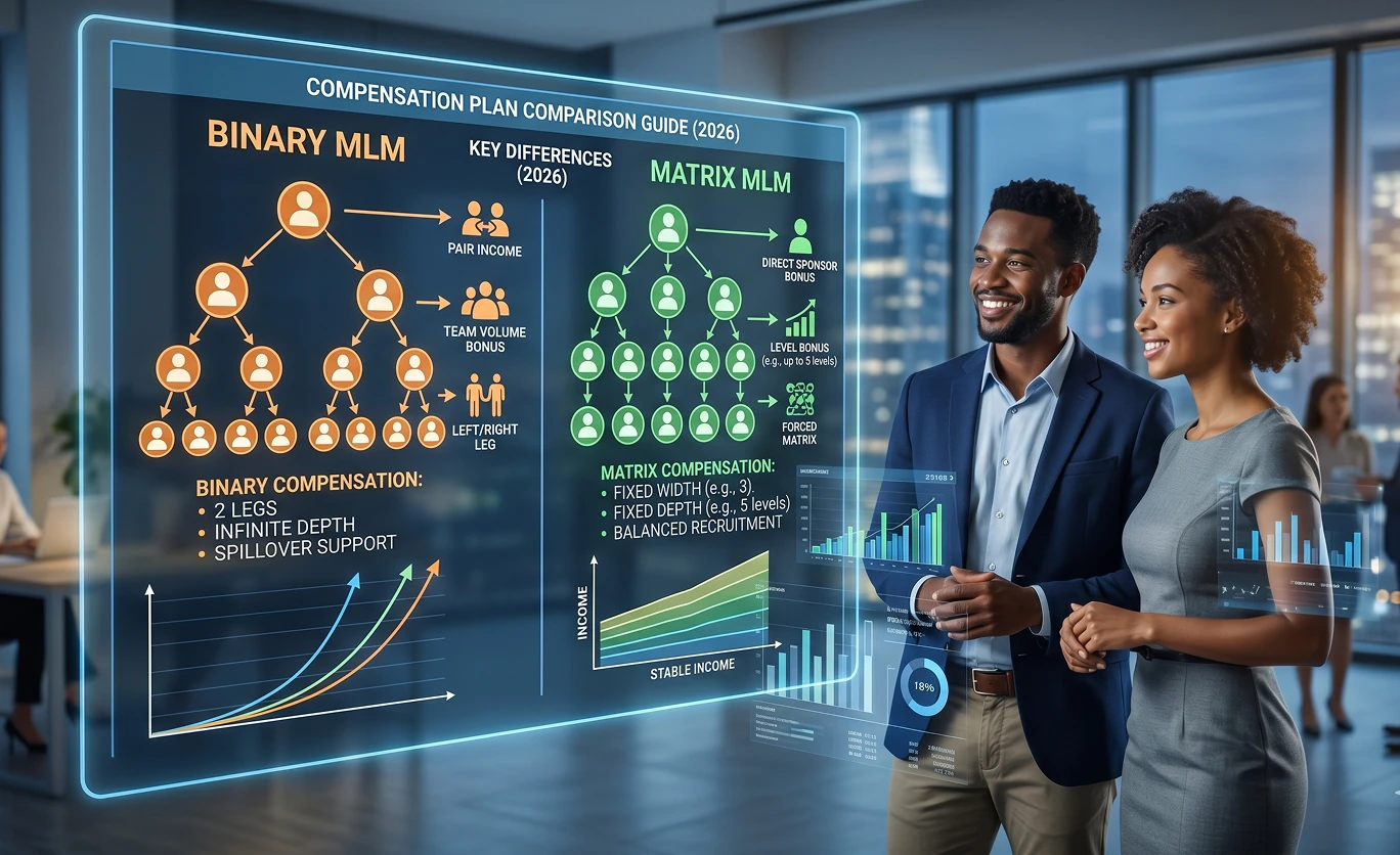 Binary vs Matrix MLM Compensation Plan