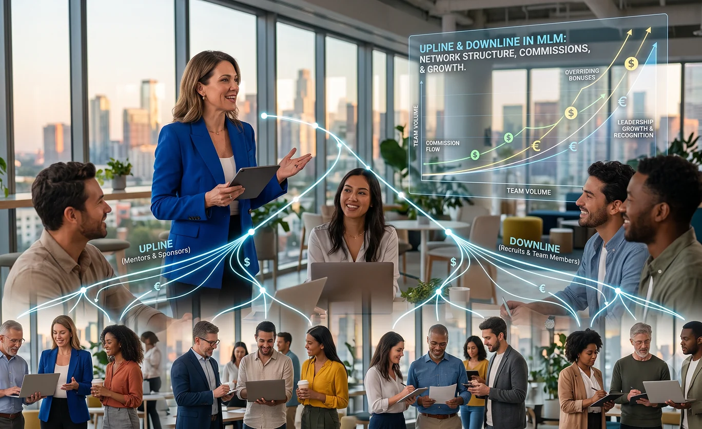 Upline and Downline in MLM: The Complete Guide to Network Structure, Commissions, and Growth