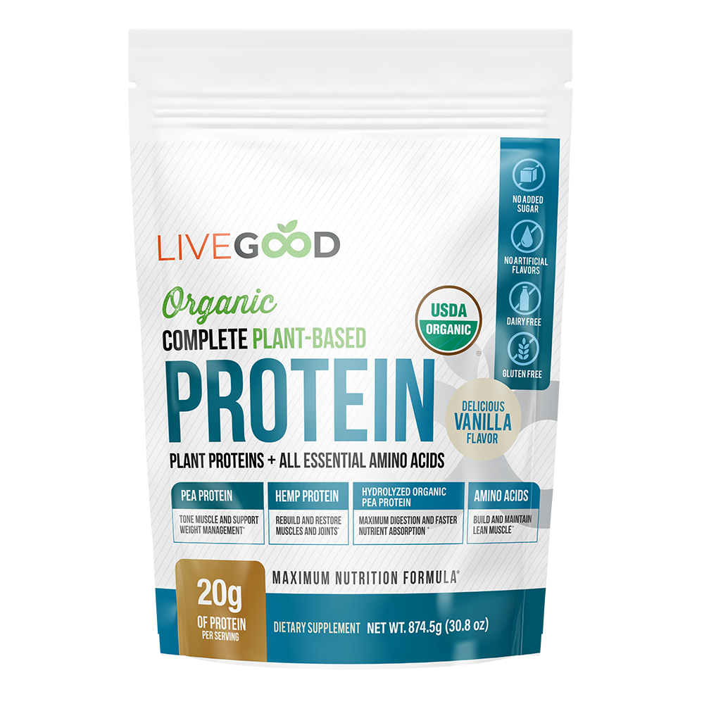 LiveGood Organic Complete Plant-Based Protein