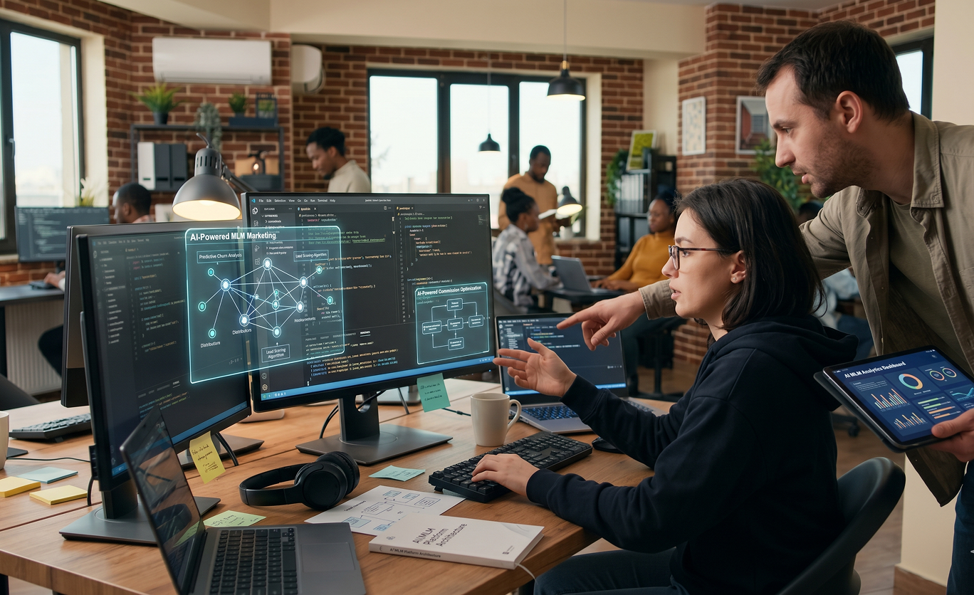 AI MLM Software Development: How Artificial Intelligence Is Built Into the Platforms That Run Network Marketing