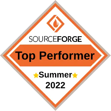 SourceForge Top Performer Summer 2022 Award
