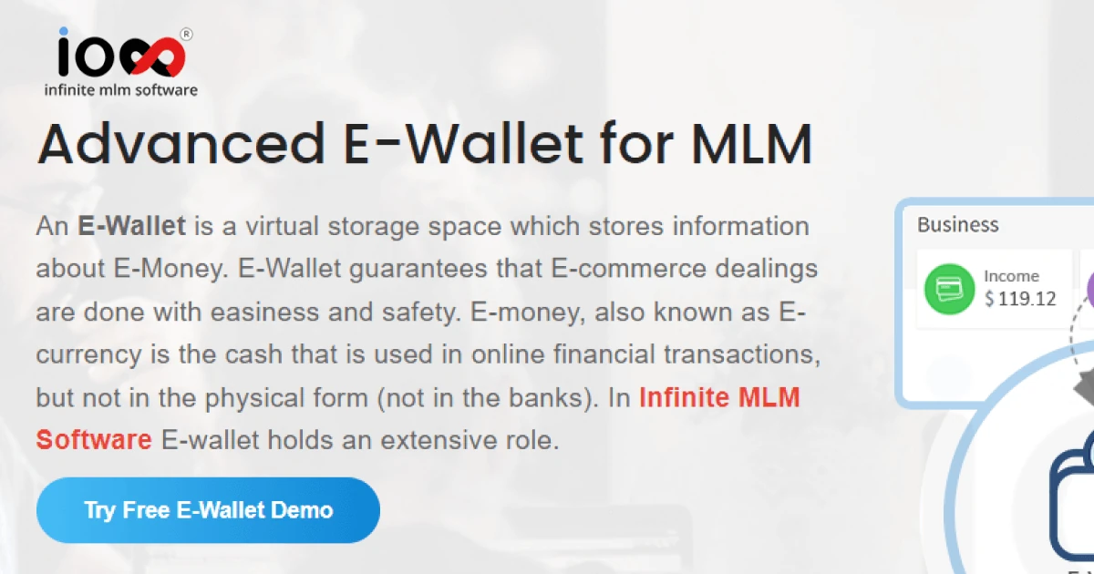 MLM E-Wallet - Digital Wallet | Infinite MLM Add-On