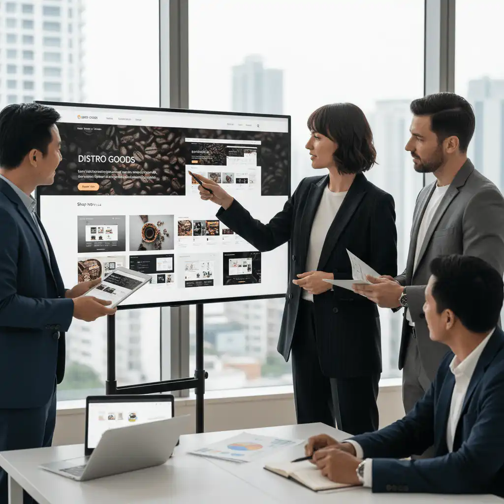 Distributor e-commerce storefront example